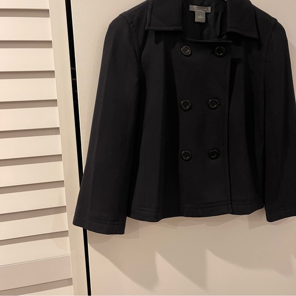 Ann Taylor Jacket like new never worn, navy blue! Fabric Rayon/ nylon/Spandex - Picture 3 of 5